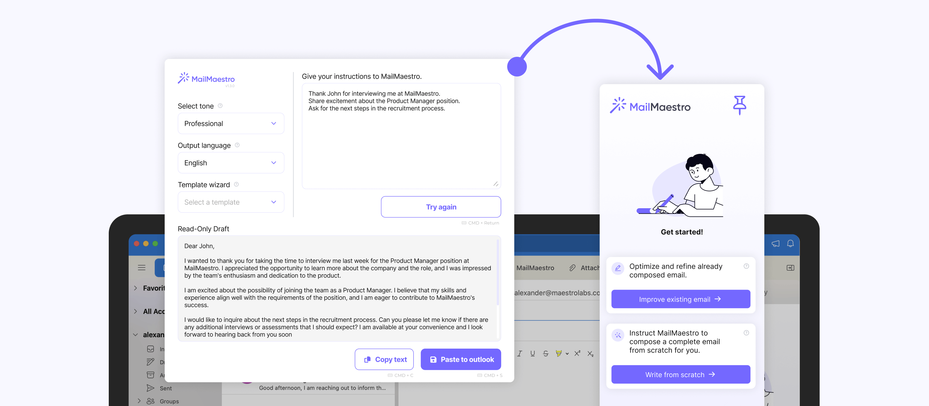 popup to sidebar